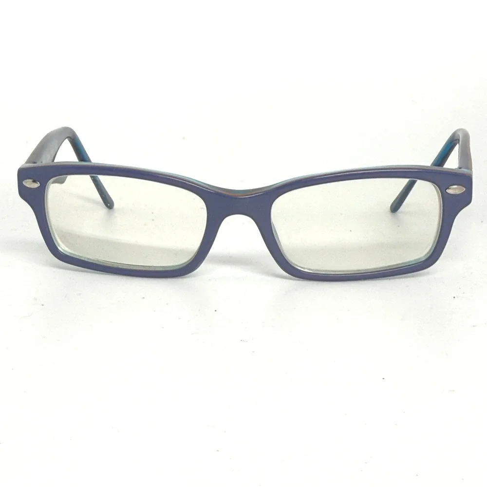 Ray-Ban RB 1530 3587 Blue Rectangular Eyeglasses Frames 48-16-130 Junior Kids